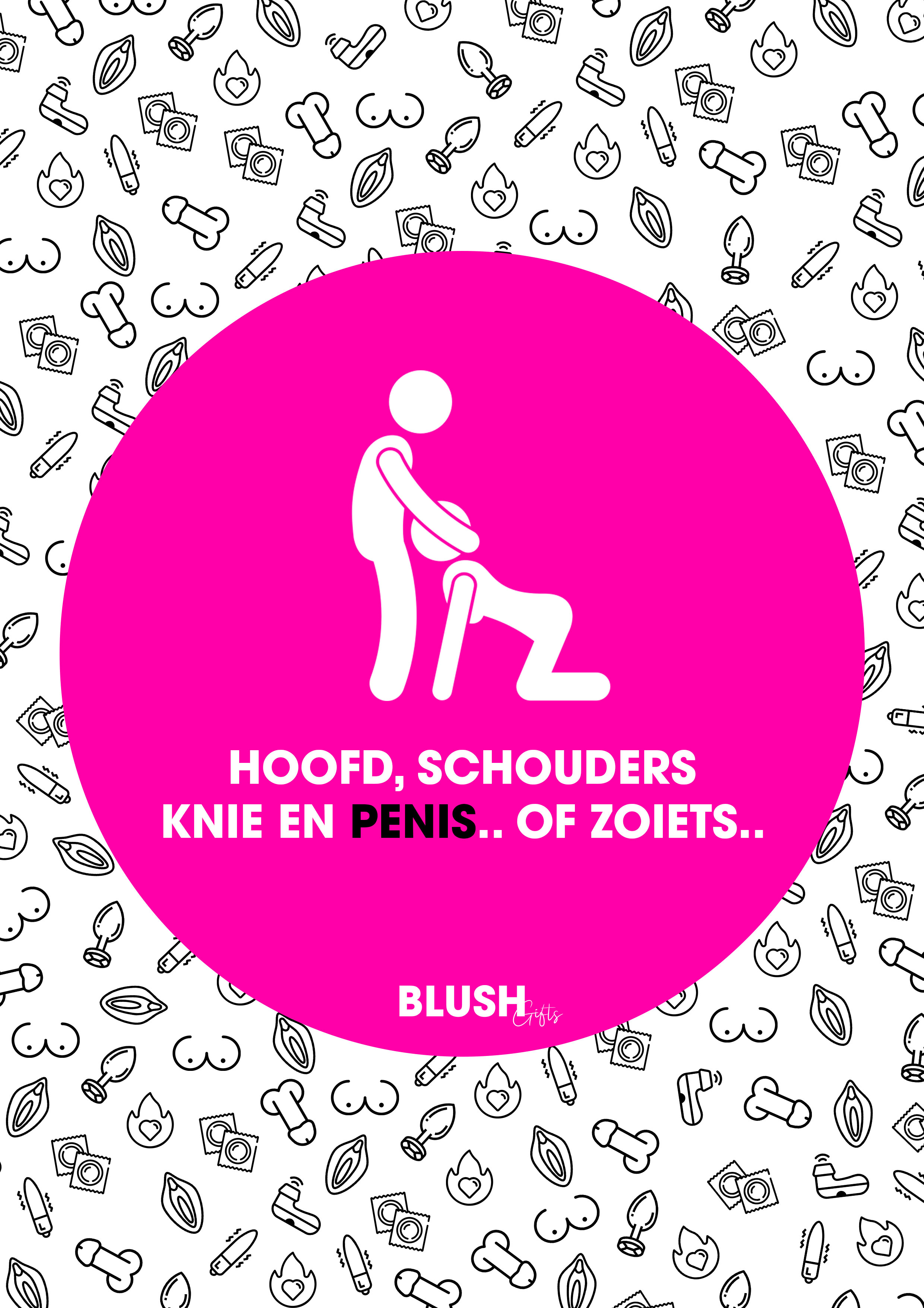 Hoofd schouder knie en... - Template kaartknie - 01